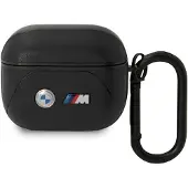 BMW Etui Bmw Leder gebogene Linie Na Airpods 3 Gen - Czarne