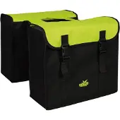 Polydaun Fahrradtasche Greenlands - Doppelte Fahrradtasche - 34 Liter – Schwarz-Grün