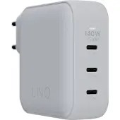 LINQ Connects, 140W Heimladegerät, GaN2 Technologie, USB-C Anschluss, Schnellladetechnologie, 3 Anschlüsse