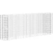 Syfax Gabionen-Hochbeet Verzinktes Eisen 260x50x100 cm