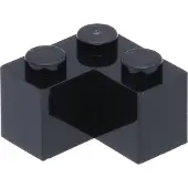 LEGO : 25 Stück Eckstein 2x2, Schwarz
