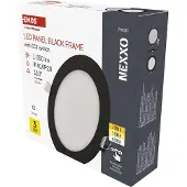 Emos LED Panel 12,5 W, runde 1050 lm Einbauleuchte, Deckenleuchte, extra flach, 3 einstellbare Lichtfarben, inkl. LED-Treiber, ZD1333