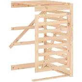 vidaXL Erweiterung für Mülltonnenbox Massivholz Kiefer