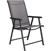 Springos Gartenstuhl mit Armlehnen 49 x 49 x 96 cm klappbar