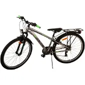 Volare Cross Kinderfahrrad - Jungen - 26 Zoll - Grau - 21 Gänge - Zwei Handbremsen