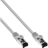 InLine Patchkabel, S/FTP (PiMf), Cat.8.1, 2000MHz, halogenfrei, grau, 2m, 2 m, Cat8.1, S/FTP (S-STP), RJ-45, RJ-45, Grau