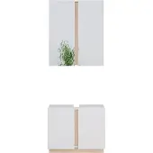 Vicco Badmöbel-Set Gloria Weiß 2 Teile, Model 40887