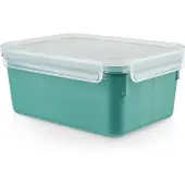EMSA Clip & Close, Box, Rechteckig, 2,2 l, Farbe Petrol, Polypropylen (PP), Thermoplastisches Elastomer (TPE), Deutschland
