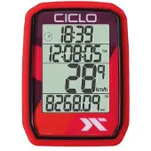 Ciclosport Fahrradcomputer Protos 205 Wireless – kabellos analog rot 10152052