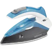 Zelmer ZIR0500, Trocken- & Dampfbügeleisen, Edelstahl-Bügelsohle, Schwarz, Blau, Weiß, 0,28 l, 1100 W, 115 - 230 V