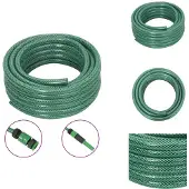 vidaXL Gartenschlauch mit Armaturen-Set Grün 0,6" 20 m PVC - Gartenschläuche