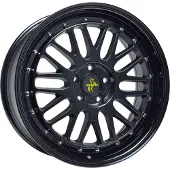 KESKIN KT22 Retro matt black painted 8.5x19 ET45 - LK5/112 ML72.6 Felge Alu