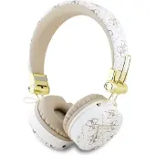 GUESS Słuchawki Nauszne Bluetooth Enc Gubh70E4Ptmh Biały/White 4G Triangle Round Shape