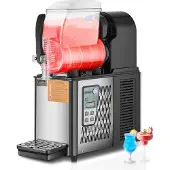 Vevor kommerzielle Slusheis Maschine 4 L Einzeltank-Maschine für gefrorene Getränke, 16 Tassen Edelstahl Slusheis-Maschine mit Tastenfeld Softeis Maker