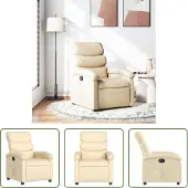 The Living Store Relaxsessel Creme Stoff