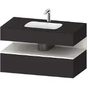 Duravit Einbauwaschtisch-Möbel-Set Qatego 100x55x60cm, w m/Gr m, Kon-WTU, Nischenb