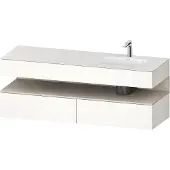 Duravit Einbauwaschtisch-Möbel-Set Qatego 160x50x60cm, Kon-WTU, B, B r, T m/we hgl