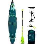 Jobe Aero Neva SUP Board 12.6 Package, Stand Up Paddleboard (SUP), Wippe, Flach, Türkis, EVA (Äthylen-Vinylazetat), Schaum, 150 kg