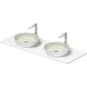 Duravit Konsolenwaschtisch Sivida 135x50cm, I.Fa grün m, Auß.Fa we. s-matt