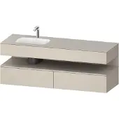 Duravit Einbauwaschtisch-Möbel-Set Qatego 160x50x60cm, Kon-WTU, B, B l, T m/ta m