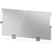 Duravit Sivida Spiegel, chrom, 1250x36x650mm, Aufsatzleuchte, Sensorschalter, Netzanschluss, SV7424010180000