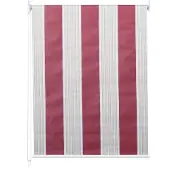 Mendler Rollo MCW-D52, Fensterrollo Seitenzugrollo Jalousie, Sonnenschutz Verdunkelung blickdicht 70x230cm rot/weiß/beige