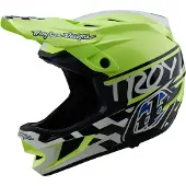 Troy Lee Designs D4 Polyacrylite MIPS Helm, Fifty-50, navy/ glo yellow, L | 58-59cm