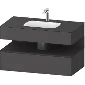 Duravit Einbauwaschtisch-Möbel-Set Qatego 100x55x60cm, gra m/Gr m, Kon-WTU, B