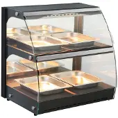 Hendi Warmhaltevitrine mit Quartzheizung 2 Auslagen