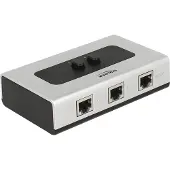 DeLOCK 87673, RJ-45, 1000 Mbit/s, Schwarz, Grau, Kunststoff, 68 mm, 112 mm