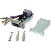 Roline DB9 Buchse-RJ45 Buchse 8P/8C 8Ltg., silberfarben