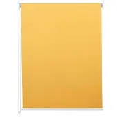 Mendler Rollo MCW-D52, Fensterrollo Seitenzugrollo Jalousie, Sonnenschutz Verdunkelung blickdicht 50x160cm gelb