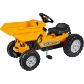 BIG Trettraktor "-Jim-Dumper", gelb (gelb, schwarz), Tretfahrzeuge, KinderB:46cm H:94cm T:54cm, Trettraktor, BxTxH: 46x54x94 cm, B:46cm H:94cm T:54cm