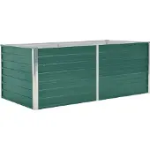 vidaXL Stabli Möbel Hochbeet 160x80x45 cm Verzinkter Stahl Grün - Beete CC8083438