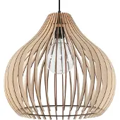 Sollux Hängeleuchte APRILLA Holz 1xE27 15W Holz 110x40x40cm
