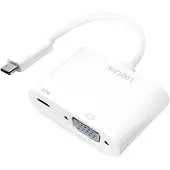 Logilink 0.14m, 2xUSB-C/VGA, 1920 x 1200 Pixel