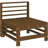 vidaXL Garten-Mittelsofa Honigbraun Massivholz Kiefer