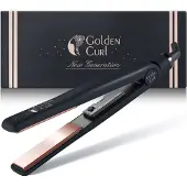Golden Curl Titanium Glätteisen GL829 (Roségold) 2 in 1 zum Glätten und Locken
