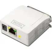 Assmann Fast Ethernet Print Server, Parallel, Weiß, LAN, Status, Taiwan, Ethernet-LAN, IEEE 802.3, IEEE 802.3u, 10,100 Mbit/s
