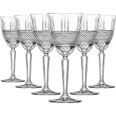 RCR Crystal Brillante Weingläser – 230 ml – 6er-Pack