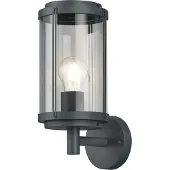 TRIO Lighting Außenwandleuchte TANARO, dimmbar, schwarz, Aluminium, Modern, Wandleuchte außen
