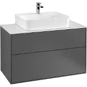 Villeroy & Boch V&B Waschtischunterschrank Finion 100x60,3x50,1cm, Pl bla m, Anthrac. m