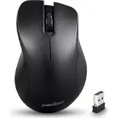 Perixx PERIMICE-621, rechts, Optisch, RF Wireless + Bluetooth + USB Type-A, 1600 DPI, Schwarz