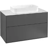 Villeroy & Boch V&B Waschtischunterschrank Finion 100x60,3cm, Abd.-Pl. wh. m, glo wh. Lac