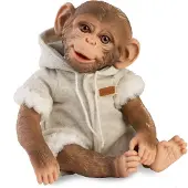 MuÑecas Guca Affenbaby Wiedergeborener Stoffkörper 32 Cm
