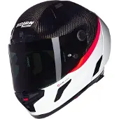 Nolan X-804 RS Ultra Carbon D.O.C. Helm, schwarz/weiß, XL (62)