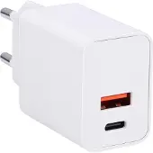 Grundig Ladegerät 20W – Schnellladegerät USB-C & USB-A – Adapter Universal für verschiedene Geräte – Kompakter Stecker USB – Weiß