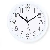 Nedis Wanduhr - Durchmesser: 220 mm - Kunststoff - Weiss