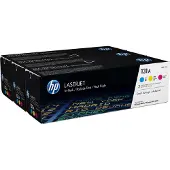 HP 131A 3er-Pack Cyan/Magenta/Gelb Original LaserJet Tonerkartuschen, 1800 Seiten, Cyan, Magenta, Gelb, 3 Stück(e)