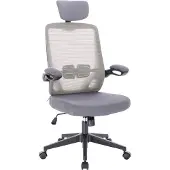 SVITA SAM Bürostuhl Schreibtischstuhl ergonomisch verstellbar mit Rollen Grau